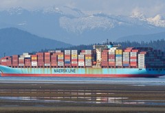 Containerele încărcate cu mărfuri au început să cadă peste bord de pe navele de transport. Mărfuri de milioane de dolari ajung în mare