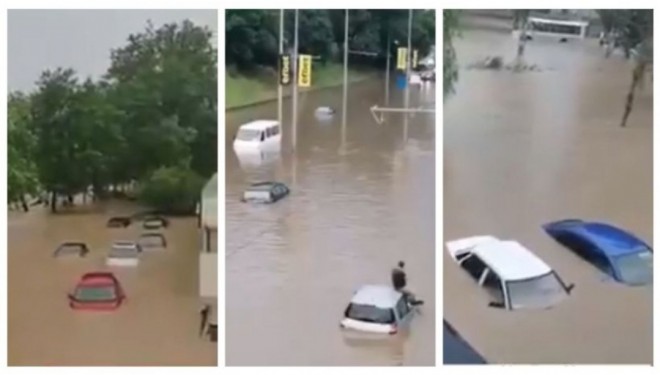 Primele imagini cu dezastrul lăsat în urmă de ciclon, în Bulgaria. În doar câteva ore, ciclonul va ajunge în București