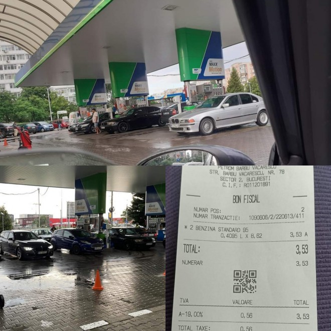 Soferii boicoteaza benzinariile din Ploiesti. Zeci de masini au blocat pompele de carburanti