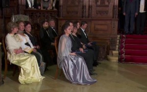 Ceremonii la Castelul Peleş: Draga Olteanu, Tamara Buciuceanu, Sofia Vicoveanca şi Maria Ciobanu, decorate de Casa Regală