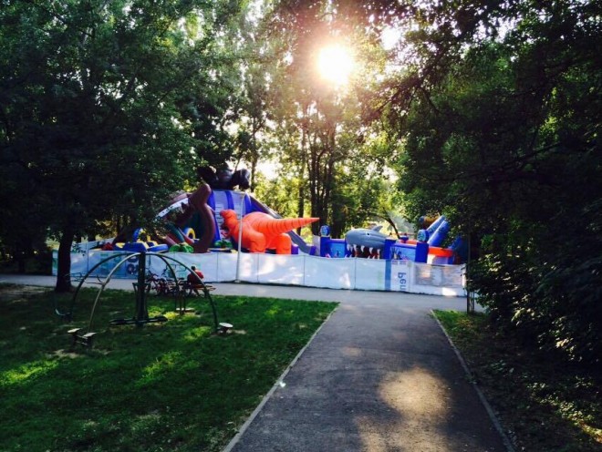 Loc nou de distracţii pentru copii, în Parcul Bucov FOTO