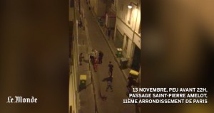 Înregistrări ŞOCANTE din timpul atentatelor din Paris. Victimele sunt târâte pe stradă într-o baltă de sânge