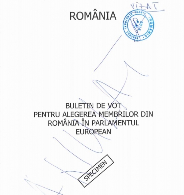 Cum va arăta buletinul de vot pentru europarlamentare