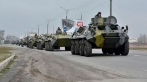 Armata ucraineană a ATACAT convoiul cu blindate al Rusiei