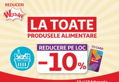 Reduceri Wooww la Auchan în acest weekend:  -10% la TOATE produsele alimentare
