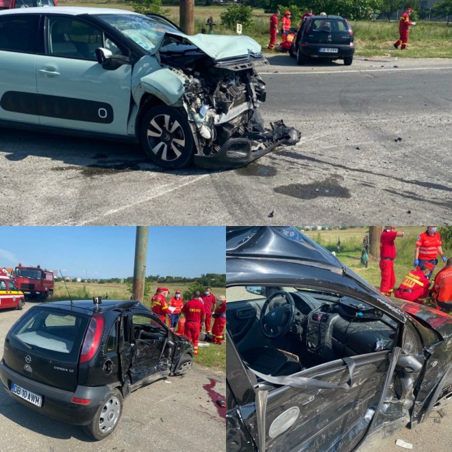 Accident grav pe DN1, zona Paralela 45. O femeie a murit