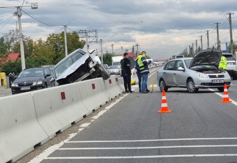 Accident grav pe DN1, la Românesti