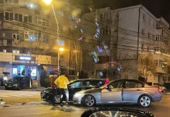 Accident pe Cantacuzino, in intersectia de la Paltinis. Doua masini s-au facut zob