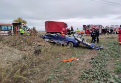 Accident MORTAL pe DN1, in intersectia groazei din dreptul localitatii Paulesti. Doua persoane si-au pierdut viata