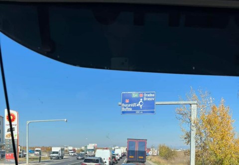 Accident pe Centura de Vest. 4 masini implicate, trafic blocat pe sensul spre Brasov