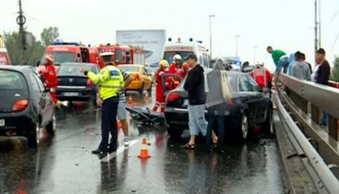 Accident la ieșirea din Ploiești, zona Coca Cola