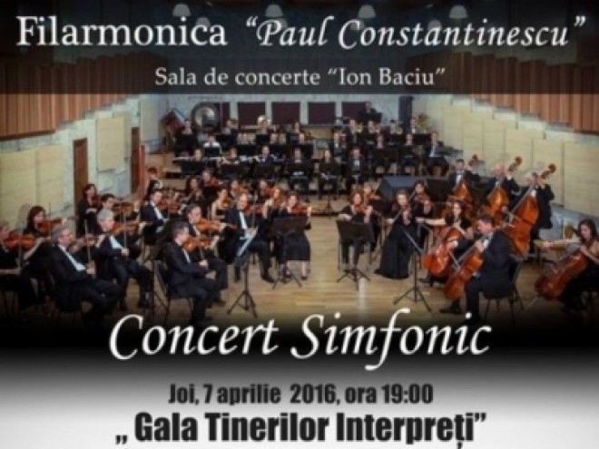 Gala Tinerilor Interpreți, un concert-eveniment, joi seară, la Filarmonica din Ploieşti